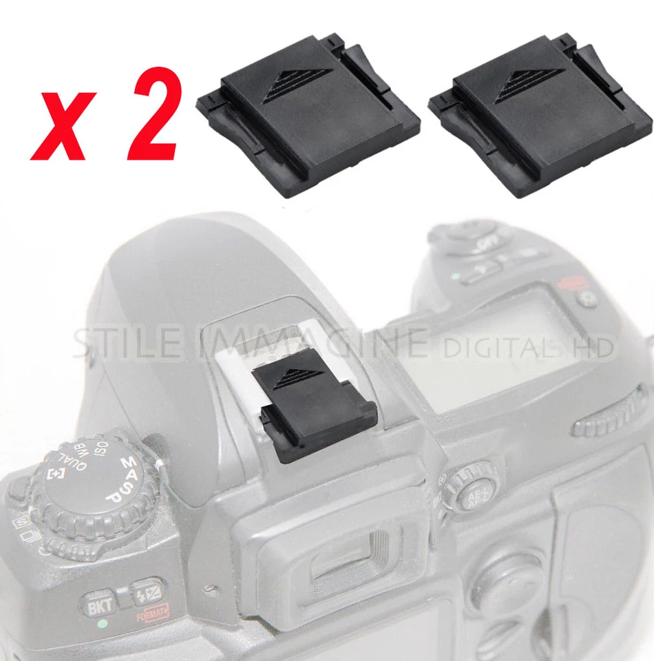 DIGITAL HD 2 pezzi PROTEZIONE COPRI CONTATTI SLITTA FLASH compatibile NIKON CANON PENTAX ec