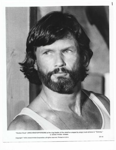 Vintage 8x10 Photo Actor Kris Kristofferson in Convoy 1978 w Ali MacGraw  - Picture 1 of 1