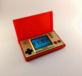 Game & Watch Carry Case - Mario & Zelda 35th Annivrsry - Wide Screen - New Wide