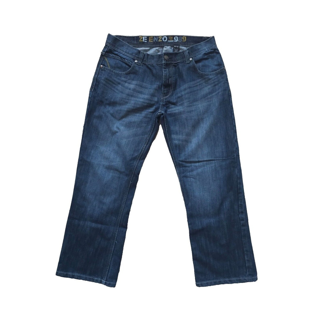 Jeans Skinny Homme Enzo - Bleu Foncé - Taille 32/30 - Stretch Confortable