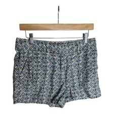 LOFT Ann Taylor Women's Geometric Pattern Shorts Linen Blend Size 4