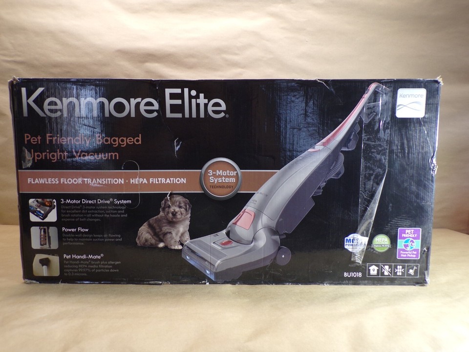 Kenmore BU1018 PetFriendly HEPA Bagged Upright Vacuum with Inducer