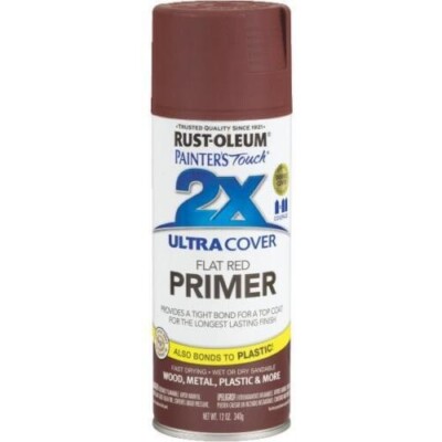 RustOleum 12 Oz Red Painter´s Touch 2X Aerosol Spray Primer 249086 (3 Pack)