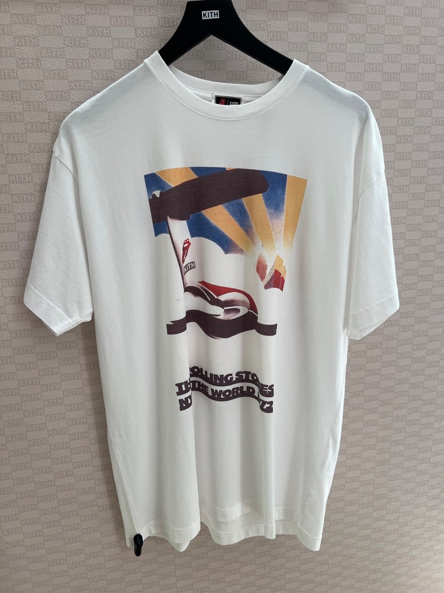 ★25SS★Kith for The Rolling Stones New York 1972 Poster Tee 🎸 NEW 🎸Kith for the Rolling Stones New York 1972 Poster
