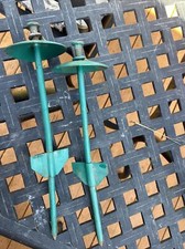 14 INCH MULTI PURPOSE METAL GROUND STAKES-GOOD CONDTION--2 STAKES