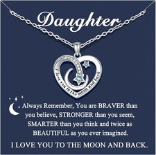 To My Daughter Necklace, Gift for Daughter from Dad And Mom Daughter Father