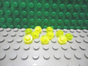 LEGO Parts Trans Neon Green Plate 1 x 2 No 3023 QTY 10