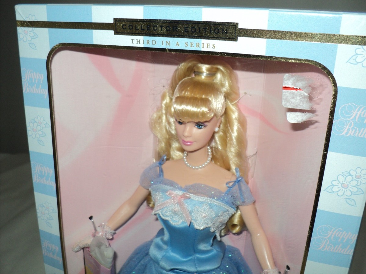 navy blue dress for baby girl Birthday Wishes Barbie 3rd– blue dress – 2000 – never opened main image 1