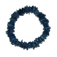 Disthen (Cyanit) Armband Scheiben Ca. 10 - 15 Mm, Auf Stretchband Ca. 19 - 20 Cm