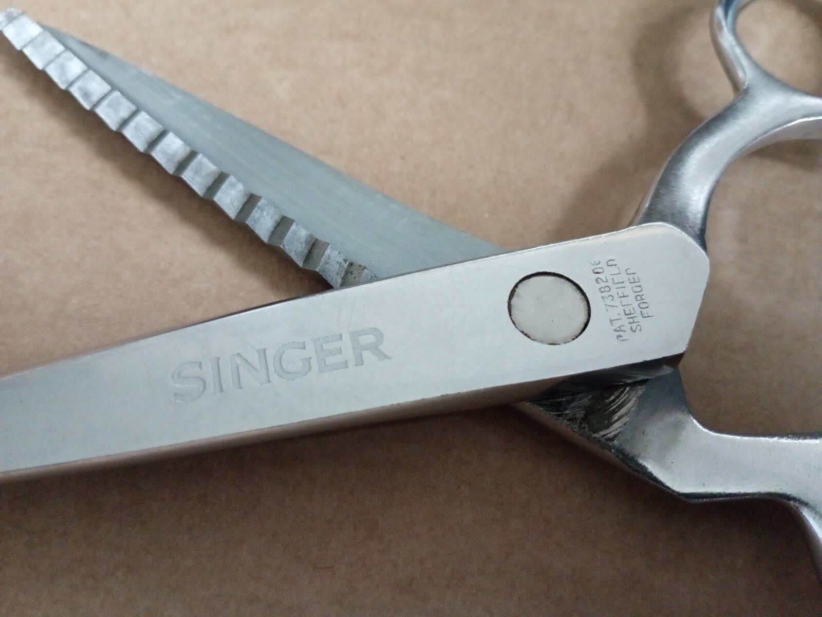 VINTAGE SINGER SEWING PINKING SHEARS 7.5 inches eBay