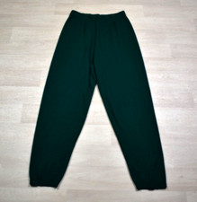 90s Kelly Stevens Womens Knit Sweater Pants Joggers Green Size Medium VTG