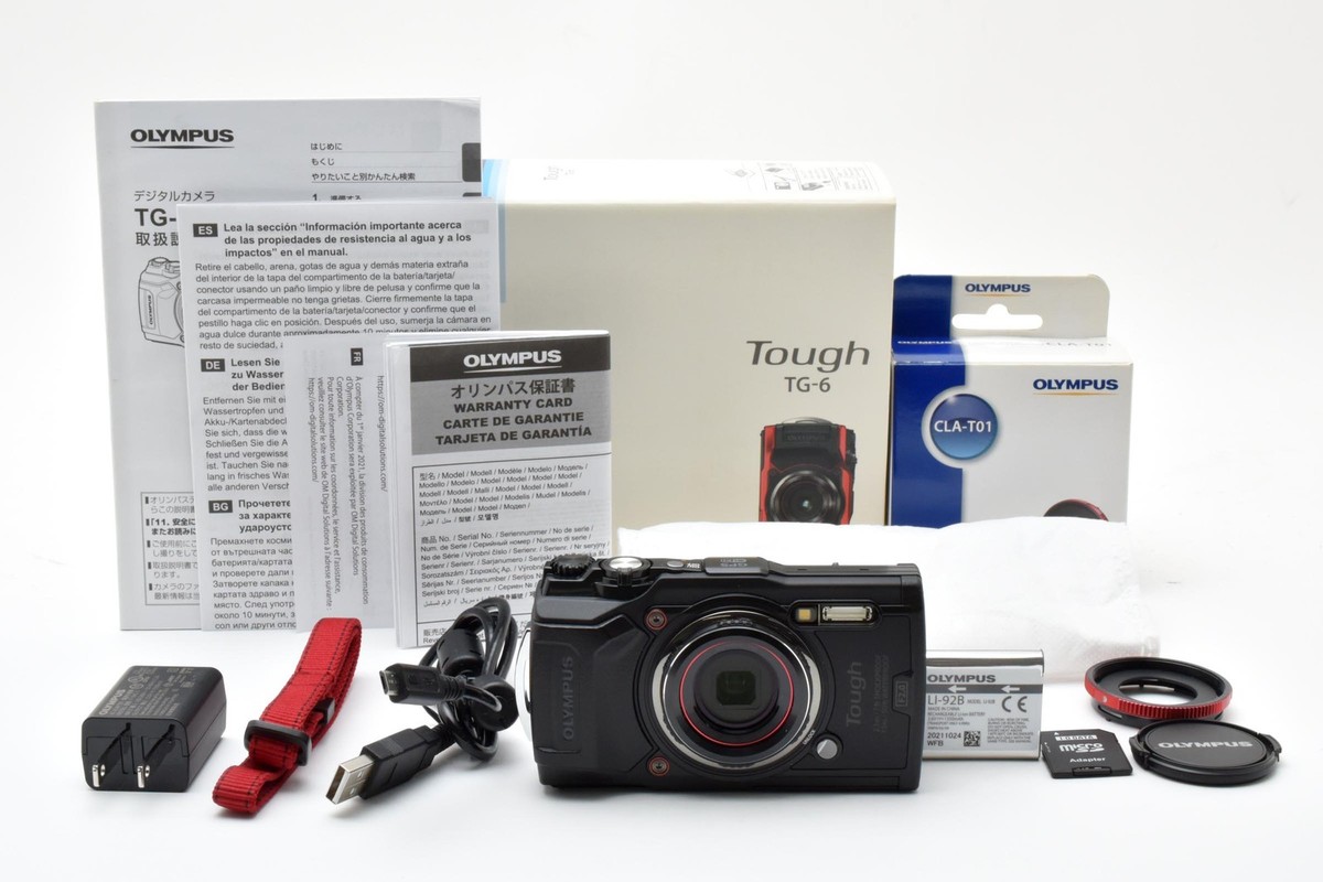 美品 OLYMPUS Tough TG-6 防水コンデジ CLA-T01付き Amazon | OM SYSTEM/オリンパス OLYMPUS デジタルカメラ Tough