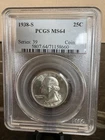1938 S Washington Quarter PCGS MS64