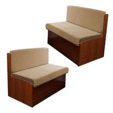4PCS Rv Dinette Cushion Covers, Outdoor Rv Sofa 2 Set RV Chair Cover Camel
