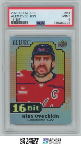 2023-24 Upper Deck Allure 16-Bit Alex Ovechkin PSA 9 #B-4 Washington Capitals