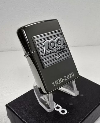 ORIGINAL Zippo Feuerzeug SNAP ON 100 YEARS Trick Surprise 1920-2020 Black Ice NEU