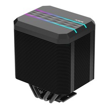 Dual Tower CPU Cooler with ARGB Light Effect  Hidden Fan - Supports Intel AMD