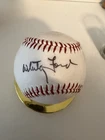 Whitey Ford Autographed Baseball Hank Bauer Yankees