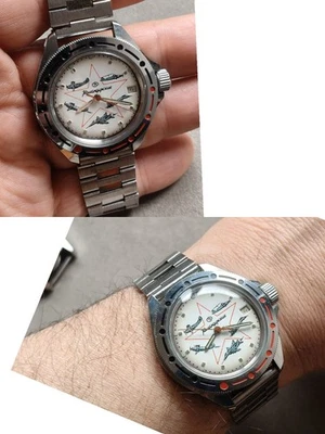 80s VOSTOK KOMANDIRSKIE VINTAGE CCCP SOVIET DIVER WATCH UHREN 42mm WORKING - Bild 1 von 4