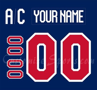 IIHF Team USA Custmz Number Kit For 2026 Blue Winter Olympic(layer cut) Uniform