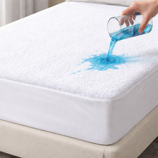 Waterproof Terry Towel Mattress Protector Non-Allergenic Fitted Sheet Bed Cover