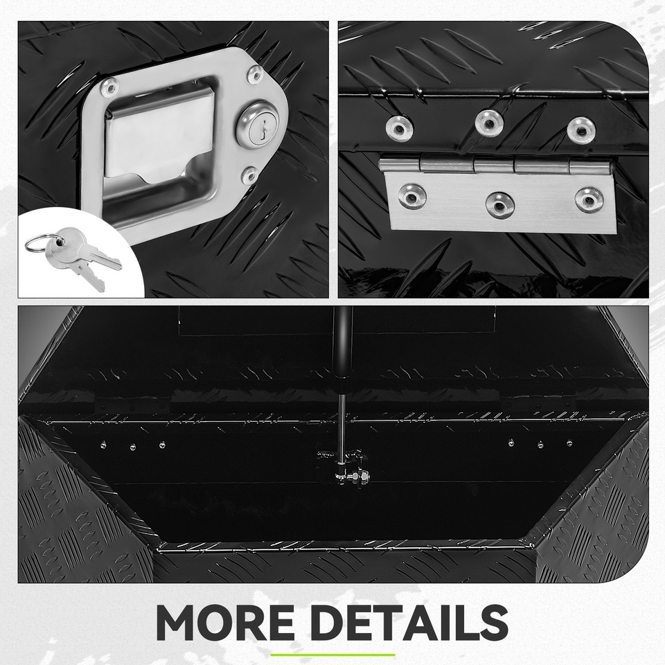Nilight 39 Inch Truck Tool Box Heavy Duty Aluminum Stripes