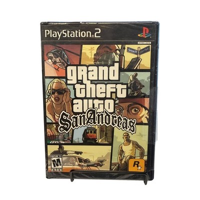 Grand Theft Auto: San Andreas (Sony PlayStation 2, 2004) Sealed But Rips