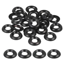 60 Pcs 8# Countersunk Finish Washers Stainless Steel Cup Washer, Black