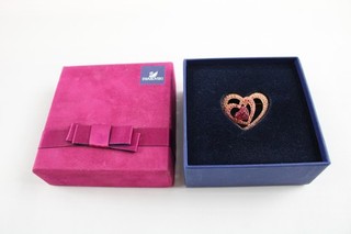 Swarovski Cyrstal Brosche Joy of Laughter DHP 2005 Herz Boxed Signed Branded