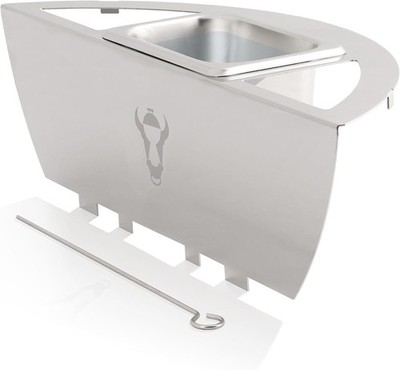 BBQ-Toro Premium Edelstahl Räuchereinsatz Midland für Ø 57 cm Kugelgrill | Sm
