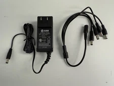 LOREX ACCPWR12V2AH4B POWER SUPPLY W/4 WAY SPLITTER POWER UP TO 4 CAMERAS