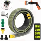 Garden Hose 50FT 100FT 1/2" Rubber Water Hose Fitting Heavy Duty & Non-kink 50M