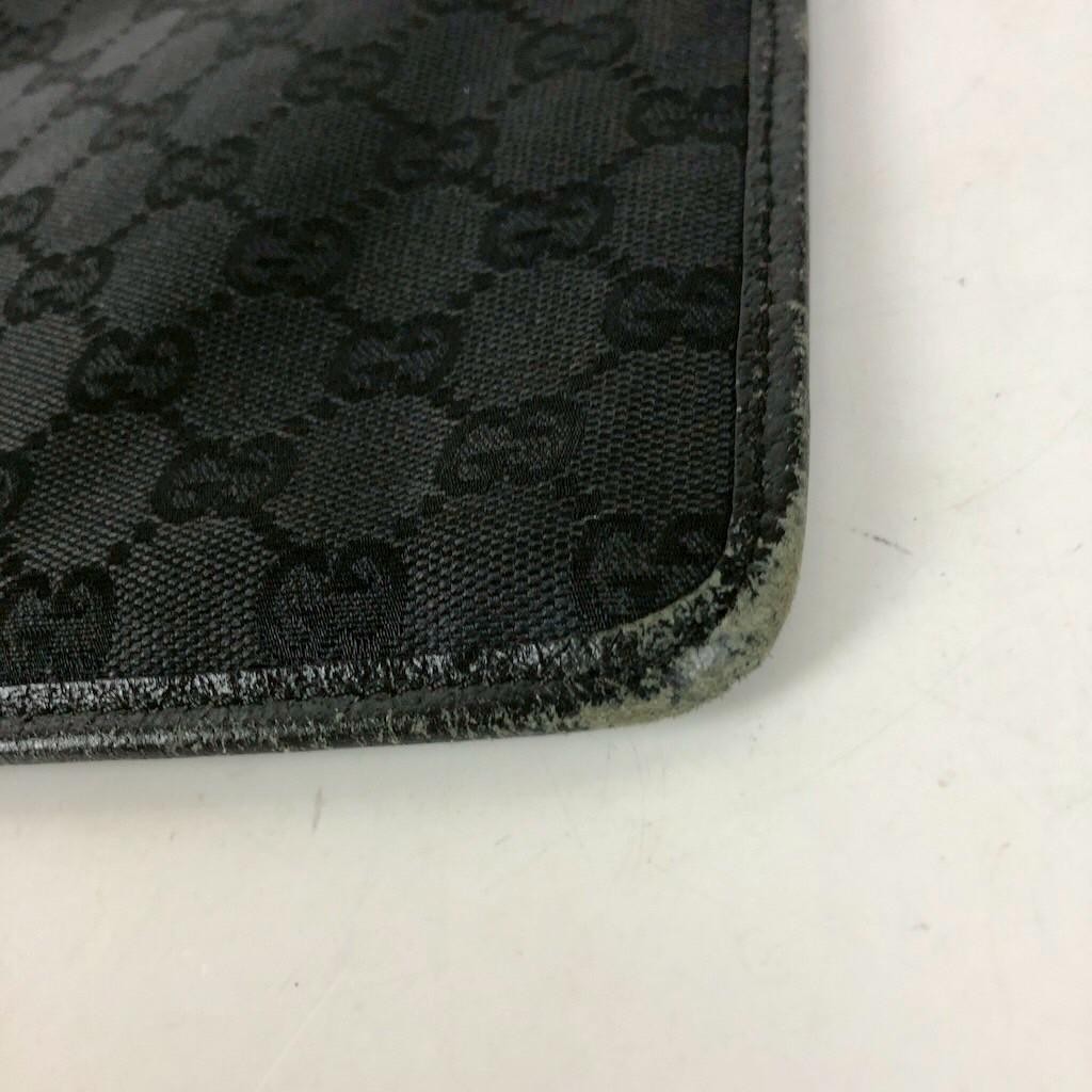 GUCCI Black GG Canvas Shoulder Bag Crossbody Messenger Bag Canvas Authentic thumbnail 4