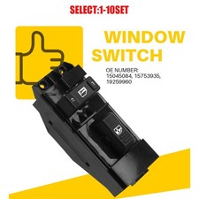 Rh Window Control Switch For Cadillac Escalade Gmc Sierra 00-02 15045084 1-10x