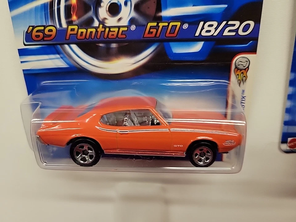 HOT WHEELS 2005 FIRST EDITION ‘69 PONTIAC GTO # 18/20 , 8 CRATE #022 - Image 4 of 4