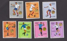 Piłka nożna 7 znaczków z Paragwaju na temat piłki nożnej