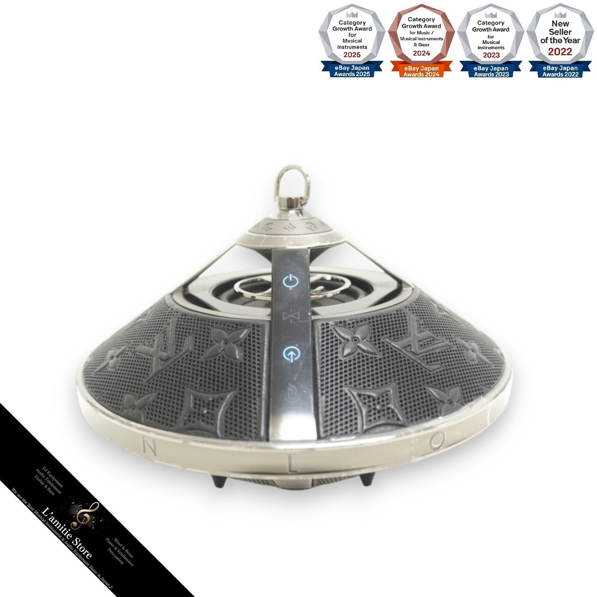 Louis Vuitton Horizon Light Up Speaker Monogram QAC000 Wireless