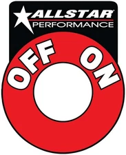 Allstar Performance ALL99045 Battery Disconnect "On/Off" Decal - Each