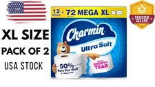 Charmin Ultra Soft Toilet Paper - 12 Mega XL Rolls PACK 2