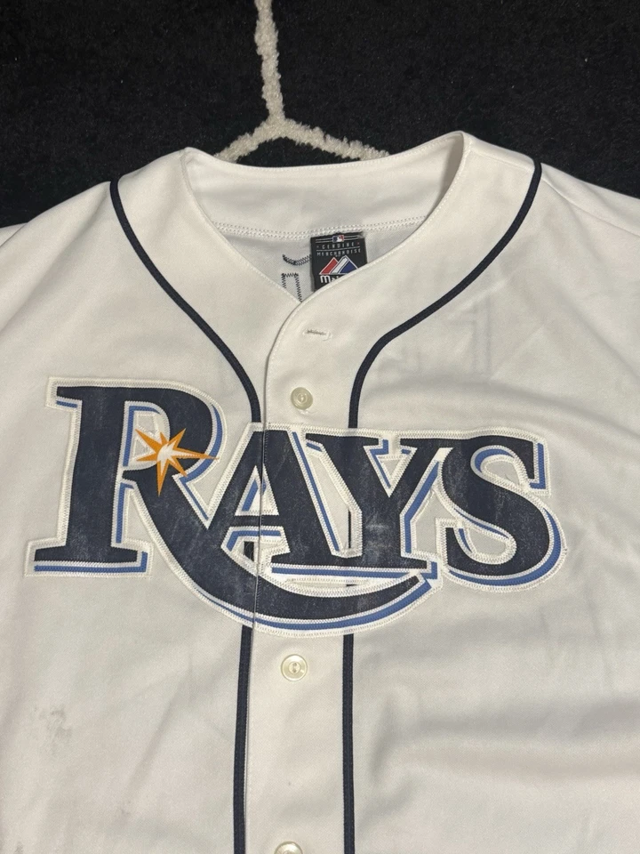 Camiseta Majestic CARLOS PENA #23 Tampa Bay Rays Hombres Talla XL Serie Mundial 2008 De Colección Foto 4 de 4