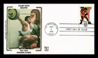 Dr Jim Stamps FDC 20c 1984 Summer Olympics Wrestling Zaso Silk Cachet Cover