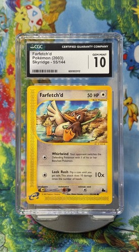 Farfetch'd graded CGC 10 for sale on eBay