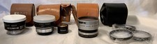 Lot of Vintage Camera Lenses 7 Lens Cases 4