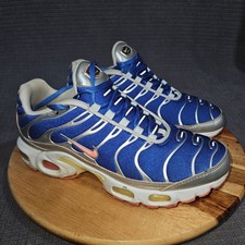 Nike Air Max Plus TN Men's 7.5 Royal Blue Metallic Silver Pink Blast Sneaker