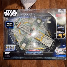 Star Wars Micro Galaxy Squadron - 15    Ghost with 4 Mini Figures Lights & Sounds
