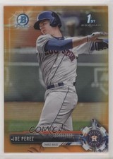 2017 Bowman Draft Chrome Orange Refractor /25 Joe Perez #BDC-187 02fg