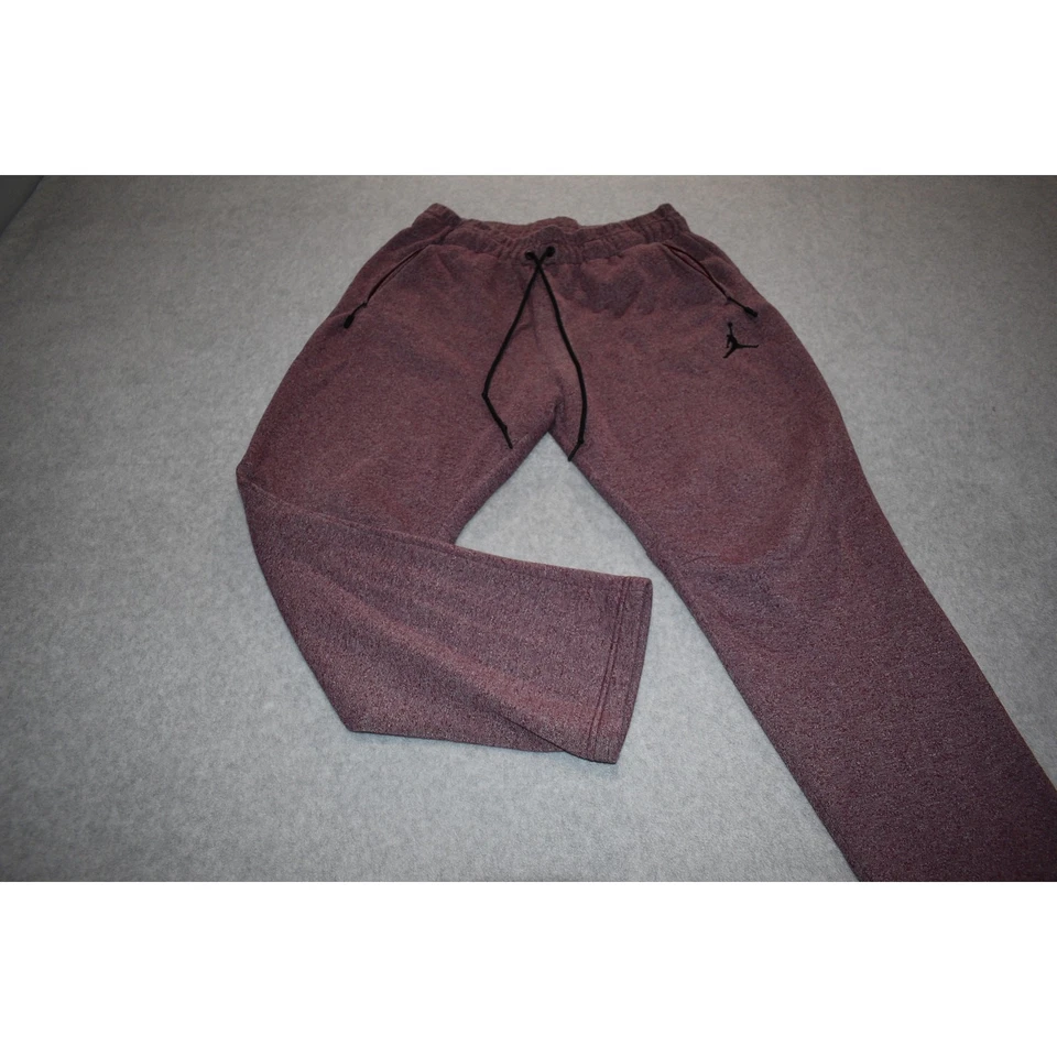 Calça de moletom Nike academia joggers Michael Air Jordan masculina tamanho 2XL XXL roxa cônica - Imagem 2 de 4