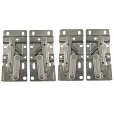 4pcs Spring Hinges Kitchen Cabinet Door Hinges 45 Degree Tip Out Tray Iron