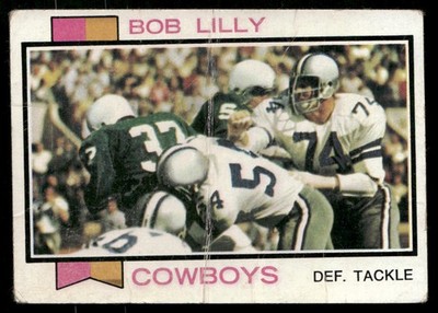 Bob Lilly 1973 Topps #450 Dallas Cowboys Low Grade Creases