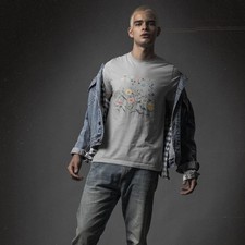 Blossom Bloom Floral Print Round Neck T-Shirt for Men  Women  Soft Cotton